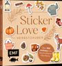 Sticker Love Herbstzauber. Über 300 Aufkleber. Illustrationen von Herbstmotiven wie Kürbis, Fuchs, Pullover, Laub.