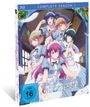Blu-ray Hülle mit "COMPLETE SEASON 1", "The Café Terrace and its Goddesses". Anime Figuren in blauen Kleidern. FSK 16.