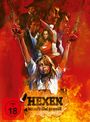 Text: "FSK ab 18", "HEXEN bis aufs Blut gequält". Illustration: Mehrere Personen, angedeutete Bedrohung, feurige Atmosphäre.