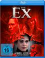 "The Ex" in großen Buchstaben, darunter "Ein Mark L. Lester Film". Rotes Bild mit Gesichtern in einem zerbrochenen Glas.