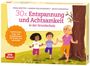 „30x Entspannung und Achtsamkeit in der Grundschule“; Kinder stehen mit einem Baum, machen Yoga.