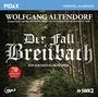Text: "PIDAX", "HÖRSPIEL-KLASSIKER", "WOLFGANG ALTENDORF", "Der Fall Breibach", "70 MINUTEN SPANNUNG", "mp3", "SWR2". Waldweg.
