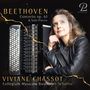 "BEETHOVEN Concerto op. 61 & Solo Pieces," "VIVIANE CHASSOT," "Collegium Musicum Basel Jan Schultsz," Porträt einer nachdenklichen Frau.