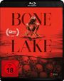 "Bone Lake" in großen Buchstaben, Frau in rotem Wasser, Totenköpfe darunter, FSK ab 18, Fantasia Filmfest 2025 Auswahl.