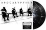 "APOCALYPTICA Remastered, 3 Bonus Tracks: Battery, Nothing Else Matters, Seek and Destroy. Vier Cellisten schwarz-weiß."