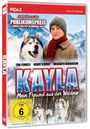 "Kayla - Mein Freund aus der Wildnis". Preis beim Kinder-Film-Fest Gmunden 1999. Teenager in Winterkleidung mit Husky.