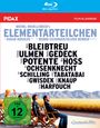 **ELEMENTARTEILCHEN.** Darsteller: Bleibtreu, Ulmen, Gedeck. FSK ab 12. Personen sitzen vor einem Feld mit Bergen.