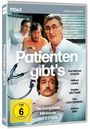 "Patienten gibt's", DVD-Cover einer Miniserie, zeigt Ärzte und Patienten. Altersfreigabe FSK 6, Serie auf 2 DVDs bei PIDAX.