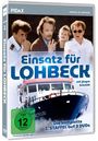 Aufschrift: "Einsatz für Lohbeck" und "Die komplette 1. Staffel auf 3 DVDs". Oben: vier Personen, darunter ein Schiff.