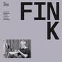 Großer Text "FINK", "THE LOWSWING SESSIONS", Namen darunter. Schwarz-weißes Foto von Mann mit Bart im Tonstudio.