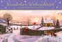 „Wunderbare Weihnachtszeit“, „Ein Windlicht-Adventskalender mit 24 Türchen“. Winterlandschaft mit Schneemann und Fuchs.