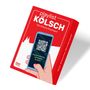 „playlist KÖLSCH, Das kölsche Musikspiel“ steht oben. Ein Handy mit QR-Code und „Playlist starten, mitsingen & raten“.