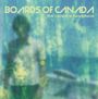 Text: "BOARDS OF CANADA the campfire headphase". Verschwommene, abstrakte Person in blauen und grünen Tönen.