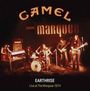 Text: "CAMEL - marquee", "EARTHRISE Live at The Marquee 1974". Band spielt auf Bühne, Musiker mit Instrumenten.