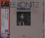 Texte: "LEE KONITZ", "TENORLEE", "WITH JIMMY ROWLES AND MICHAEL MOORE". Schwarz-weißes Foto eines Mannes mit Saxophon.