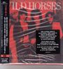 Text: "WILD HORSES", "THE SUPER GROUP...", "6-CD SET...", "STANDING OUR GROUND". Drei Männer vor rotem Hintergrund.