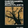 "GUNTER HAMPEL QUINTET HEARTPLANTS" und "SABA STEREO" oben und unten. Silhouette eines Baumes auf gelbem Hintergrund.