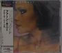 Texte: "ファン・キニー グルーヴ・ミー+6", "￥2,300", "MALACO Shout Sweet". Frau im Profil, dunkles Haar, rotes Oberteil.