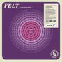 Oben links: "FELT | A Decade In Music". Rechts: "LIMITED EDITION BOX". Mittig, ein Kreis aus bunten Punkten. Unten rechts ein Logo.