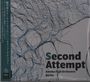 „Second Attempt“ und „Satoko Fujii Orchestra Berlin“ vor einem abstrakten Muster aus geschwungenen Linien.
