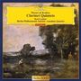 Mozart & Brahms, Clarinet Quintets, Karl Leister, Berlin Philharmonic Soloists, Amadeus Quartet. Malerei einer Landschaft.
