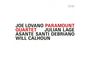 Text: Joe Lovano Paramount Quartet Julian Lage Asante Santi Debriano Will Calhoun. Schlichtes, modernes Design.