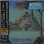 "YES", "FROM A PAGE", "NEW MUSIC FRIDAYS". Eine Illustration zeigt eine fantasievolle Berglandschaft mit Tempel.