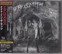 Texte: "Aerosmith", "Night in the Ruts". Schwarz-weißes Cover mit fünf Männern in Bergwerkskleidung in einem Stollen.