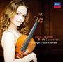 "Julia Fischer Bach Concertos, Academy of St Martin in the Fields." Eine Frau mit Geige, DECCA-Logo oben rechts.