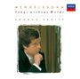 "Mendelssohn Songs without Words Andras Schiff." Ein Mann, nachdenklich, stützt sein Kinn auf die Hand, DECCA-Logo oben rechts.