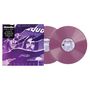"Live! Glasgow Apollo 29 October 1976." Zwei lila Schallplatten mit einem Cover in Lila und Weiß, rockiger Stil.
