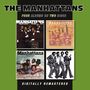 "The Manhattans", "Four Albums on Two Discs", "Digitally Remastered". Vier Albumcover auf schwarzem und grünem Hintergrund.