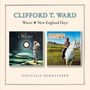 "CLIFFORD T. WARD. Waves ★ New England Days. Digitally Remastered. Zwei Albumcover: Meerlandschaft und Person auf Pferd."