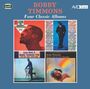 "Bobby Timmons Four Classic Albums" in großer Schrift. Coverbilder von Alben in einem 2x2-Layout darunter.