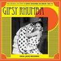 "GIPSY RHUMBA" erscheint groß. Elegante Frau in Flamenco-Kleid mit Punkten. "SOUL JAZZ RECORDS" am unteren Rand.