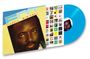 "Freddie McGregor" und "FM" auf einem Plattencover. Davor eine blaue Vinyl-Schallplatte. Im Hintergrund kleine Coverabbildungen.