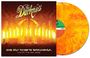 "The Darkness", "One Way Ticket to Birmingham", "Live at the NEC 2006". Zwei orange-gelbe Schallplatten.