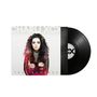 Text: "CHARLI XCX", "TRUE ROMANCE". Eine Person mit buntem Haar, Vinyl-Schallplatte rechts.
