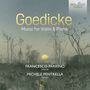 Alexander Goedicke: Violinsonaten A-Dur op.10 Nr.1 & D-Dur op.83 Nr.2, CD