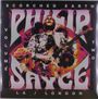 "Scorched Earth Volume Two LA/London Philip Sayce". Ein Gitarrist in farbenfrohem, blumigem Design.