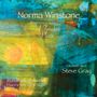 "Norma Winstone, A Timeless Place, orchestriert von Steve Gray, Rundfunkorchester Hannover des NDR." Abstrakte Farbkomposition.