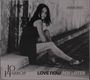 Texte: "Jo Harrop", "Love Now Pay Later", "Lateralize", "LR021CD".  
Frau sitzt nachdenklich an einer Wand.