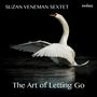 Text: "SUZAN VENEMAN SEXTET", "The Art of Letting Go". Ein Schwan mit ausgebreiteten Flügeln auf dunklem Wasser.
