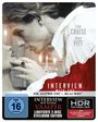 "Interview mit einem Vampir", Tom Cruise, Brad Pitt. Zwei Männer, einer hält den anderen am Hals. FSK 16 auf blauem Kreis.