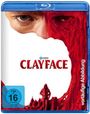 "CLAYFACE", FSK 16, hochsichtbares Gesicht, halb roter Ton, Stadtlandschaft, Blu-ray Logo oben.
