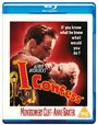 Texte: "If you knew what he knew what would you do?", "ALFRED HITCHCOCK’S 'I Confess'", "MONTGOMERY CLIFT • ANNE BAXTER", "PG". Illustration: Paar in dramatischer Umarmung, roter Hintergrund.
