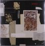 Texte: "edxcm", "dejc", "detxt". Collage aus rechteckigen und unregelmäßigen Formen, teilweise mit floralen Motiven.