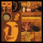 "duncan maitland CHAMBERLING." Collage mit vintage Fotos und Illustrationen in warmen Orange- und Brauntönen.