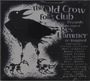 "The Old Crow folk club presents the songs of Rev Hammer re-imagined" mit schwarzer Krähe und gesprenkeltem Hintergrund.