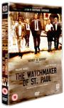 DVD-Cover: "The Watchmaker of St. Paul" von Bertrand Tavernier. Menschen in Anzügen in städtischer Umgebung.